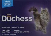 Duchess Fish Selection Cat Food Pouches in Jelly