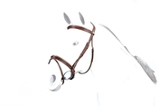 Equipe Brown Flash Bridle No Stress With Reins