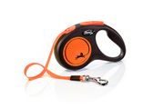 Flexi New Neon Tape Dog Lead 5m Orange
