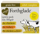 Forthglade Complete Poultry Variety Pack Adult Grain Free Dog Food