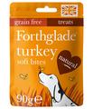 Forthglade Hand Baked Grain Free Soft Bite Dog Treats with Turkey
