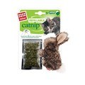 GiGwi Refillable Rabbit Ziplock Toy With Catnip Bags Brown for Cats