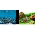 Hagen Marina Double-Sided Aquarium Background - Stoney River/Japanese Garden Scenes - 45.7 cm H x 7.6 m L (18 in H x 25 ft L)