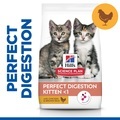 Hill's Science Plan Perfect Digestion Kitten Dry Food with Chicken & Brown Rice