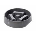 House of Paws Go Slow Bone Bowl Feeder for Dogs