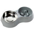 House of Paws Go Slow Dual Bowl for Dogs