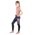 Hy Equestrian Elevate Mizs Kids Riding Tights Navy