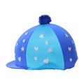 Hy Equestrian Glitter Magic Hat Cover Royal Blue/Turquoise