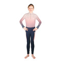 Hy Equestrian Kids Elevate Mizs Ombre Base Layer Navy/Rose