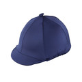 Hy Equestrian Lycra Hat Cover with Peak Pocket Navy