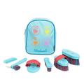 Hy Equestrian Thelwell Collection All Rounder Complete Grooming Kit Rucksack Aquarius/Pink/Teal