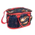 Hy Equestrian Thelwell Collection Practice Makes Perfect Grooming Bag Navy/Red