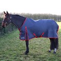 HYCONIC 0g Turnout Rug Charcoal/Red for Horses