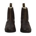 HyLAND Brown Fleece Lined Wax Leather Zip Jodhpur Boot