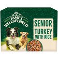 James Wellbeloved Senior Dog Turkey with Rice in Gravy Pouches