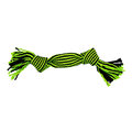 Jolly Pets Knot-n-Chew Squeaker Rope 2 Knot Green/Black