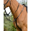 Kincade Classic 3 Point Breastplate with Running Martingale Black for Horses
