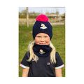 Little Rider Unicorn Hat and Snood for Kids Navy/Pink