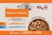 Nature's Variety Bites in Gravy Flowpack for Adult Cats