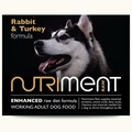Nutriment Rabbit & Turkey Formula Raw Dog Food Trays