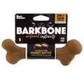 Pet Qwerks Dinosaur Barkbone Peanut Butter Wood Chew Toy for Dogs