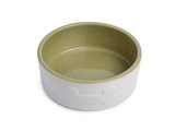 Petface Dog Cream/Green Bone Ceramic Bowl