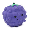 Petface Foodie Faces Latex Blackberry Dog Toy