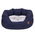 Petface Midnight Tweed Oval Dog Bed
