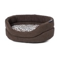Petface Mollies Luxury Leopard Print Oval Cat Bed