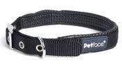 Petface Padded Nylon Dog Black Collar