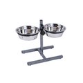 Petface Stainless Steel Adjustable Double Diner Med