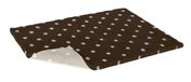 Petlife Non Slip Vetbed Brown With Blue Polka Dots