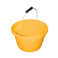 Red Gorilla Plas Feed Bucket for Horses Yellow