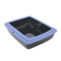 Rosewood Eco Line Slate Blue/Black Litter Tray with Rim