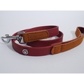 Rosewood Luxury Leather Dog Lead Soft Touch Red
