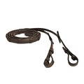 Rubber Reins With Loops Brown