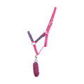 Sabrina Horse Head Collar & Lead Rope Set Navy & Pink by Little Rider