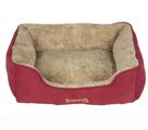 Scruffs Cosy Box Bed Burgundy Red for Dogs