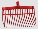 Shaving fork plastic red without handle