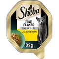 Sheba Chicken Fine Flakes in Jelly Cat Trays
