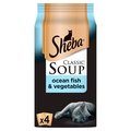 Sheba Classics Soup Adult Wet Cat Food Pouches Ocean Fillets & Vegetables