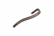Shires Aviemore Large Diamante Browband Havana/Gold