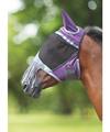 Shires Deluxe Fly Mask with Nose Fringe Purple