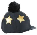 Shires Glitter Star Hat Cover Black