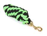 Shires Headcollar Lead Rope With Trigger Clip Black/Lime