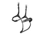 Shires Lusso Rolled Padded Cavesson Hoirsze Horse Noseband Black