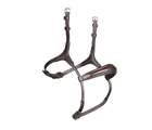 Shires Lusso Rolled Padded Cavesson Horse Noseband Havana