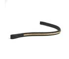 Shires Velociti RAPIDA Clincher Browband for Horses Black/Brass