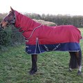 StormX Empra 200 Turnout Rug with Detachable Neck Burgundy for Horses