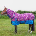 StormX Original 200 Combi Turnout Rug for Horses Thelwell Collection Pony Friends Imperial Purple/Pacific Blue